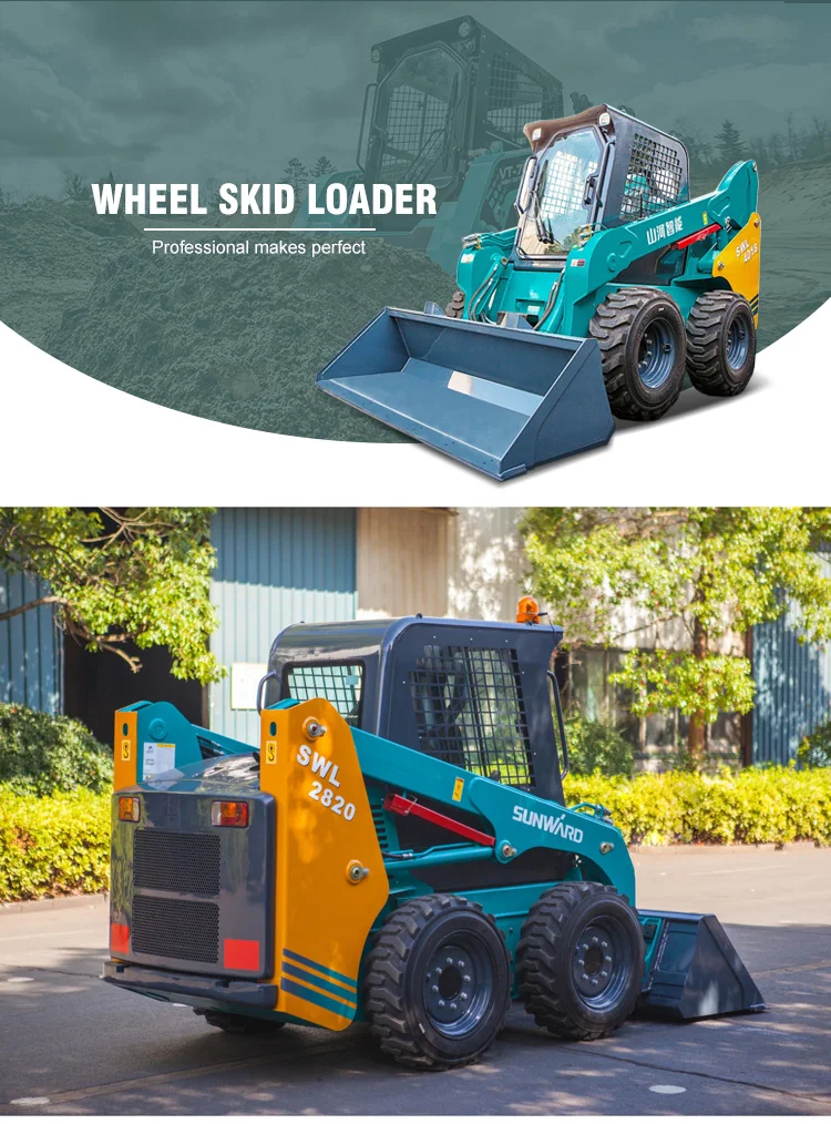 SUNWARD SWL3230 Wheeled Skid Steer Loader 3tons with Factory Prices