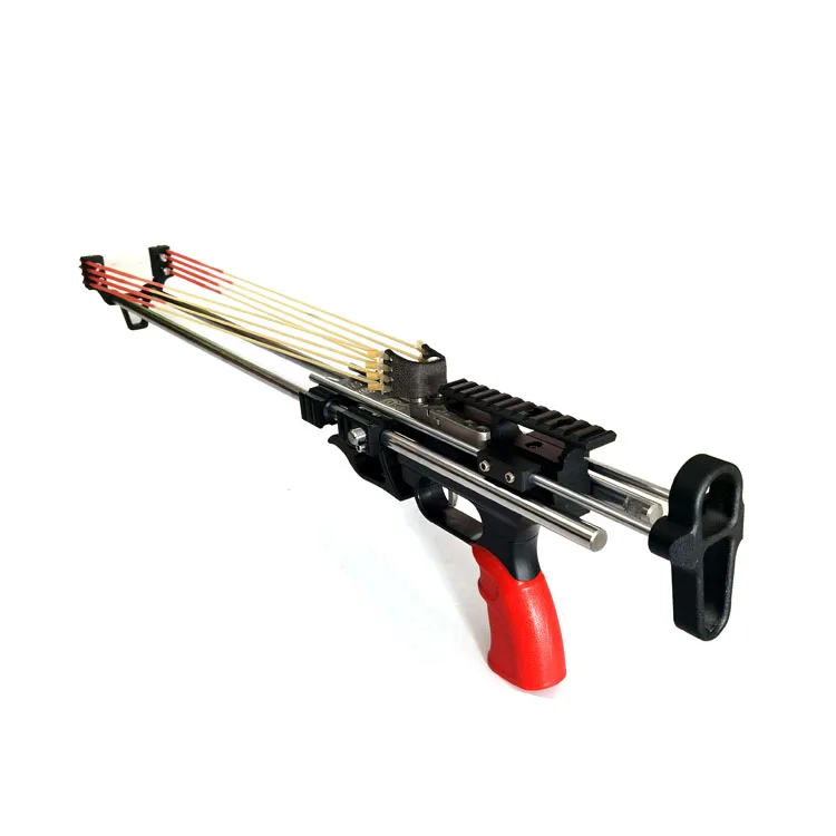 For Outdoor Hunting And Shooting Black Slingshot With Sight Can Be Used With Various Rubber