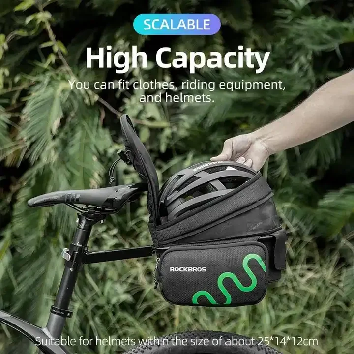 Borsa per sedile posteriore per bicicletta, per andare in
