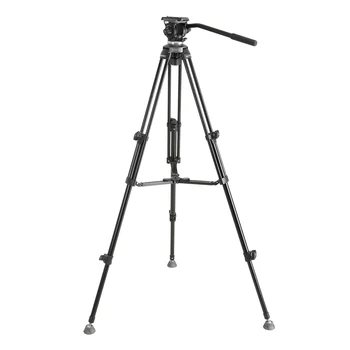 E-IMAGE EK610 Professional Compact Tripod with Fluid Head 65mm Bowl