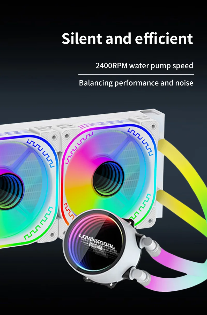 Newest Arrivals Super Silent High Performance Rgb Liquid Cooler 12v