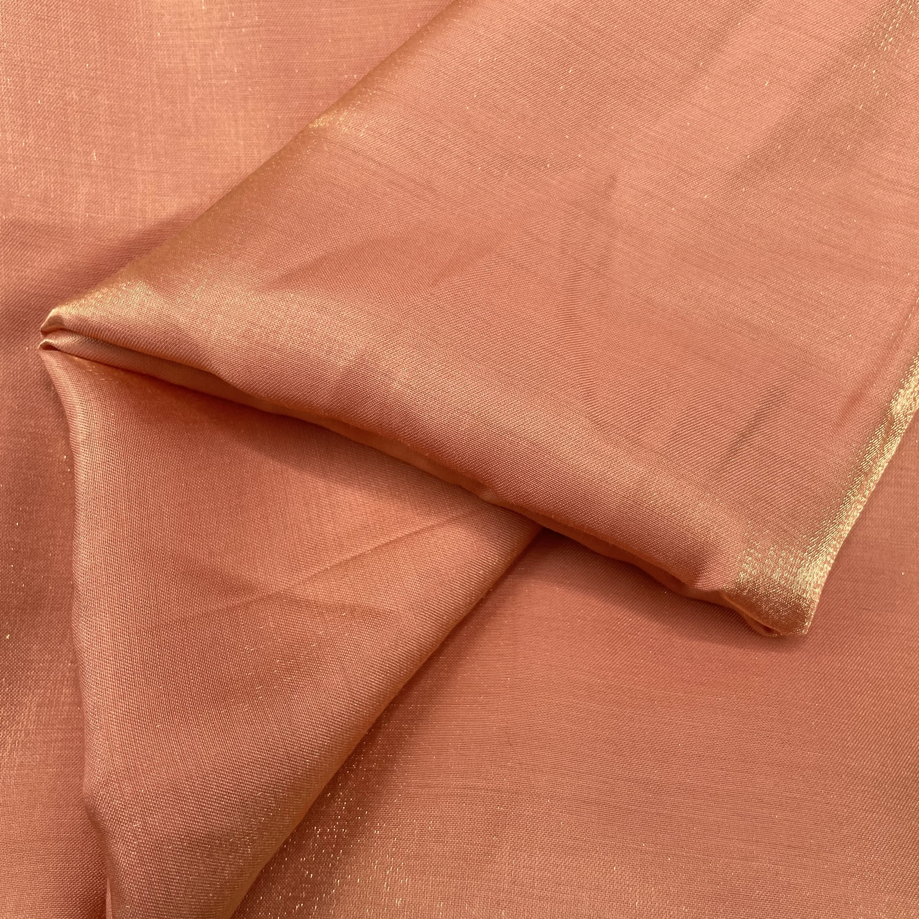 High Quality 80Gsm Polyester Rayon Shinny Silky Satin Metallic Fabric