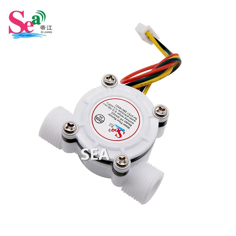 G3/8" YF-S402C Food Grade POM Turbine Hall Effect Water Flow Sensor 0.3-10LPM OEM DIJIANG for Liquid
