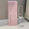Nouveau verre à champagne rose - paquet individuel