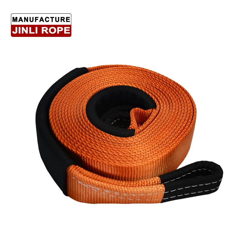 JINLI Custom color 75mm 9ton  Nylon Towing strap