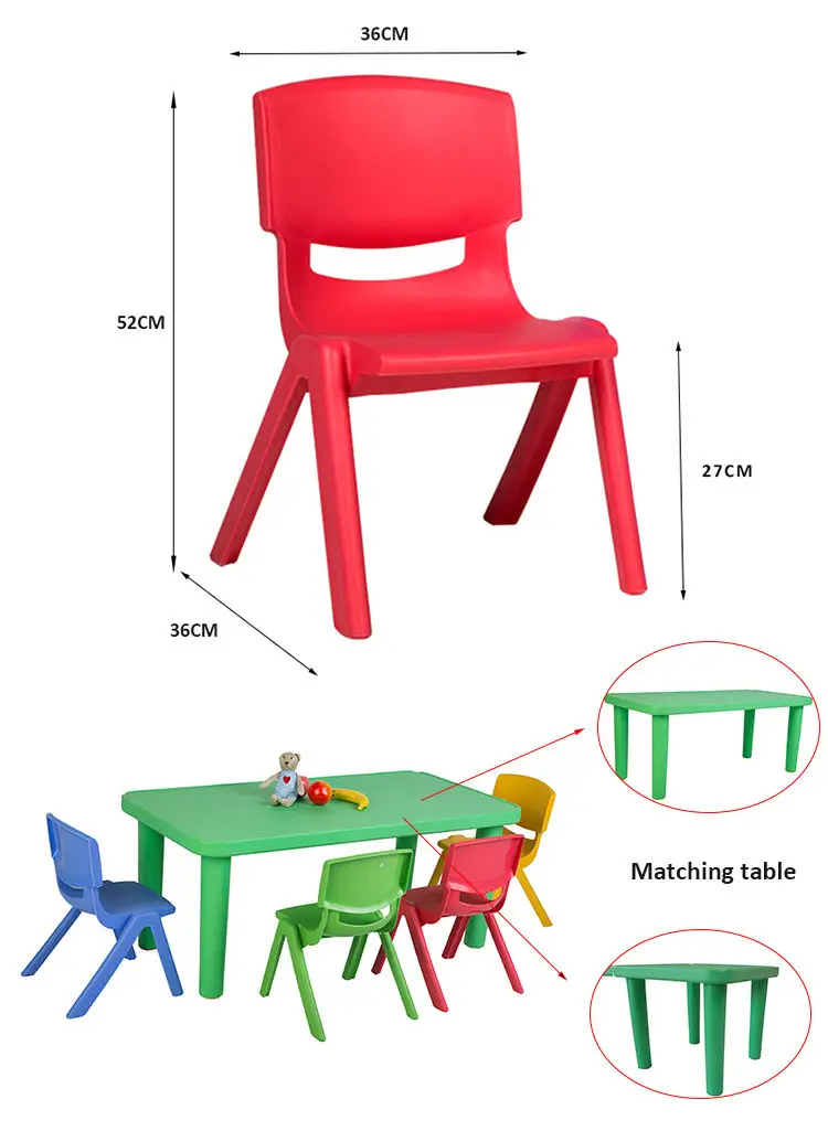 Home Furniture Modern Furniture Baby Children's Stackable  Kids Plastic Chair