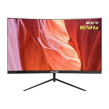 27 Inch Curved Monitor Lcd HD Computer Gaming PC Screen Application for Students/Home/Office