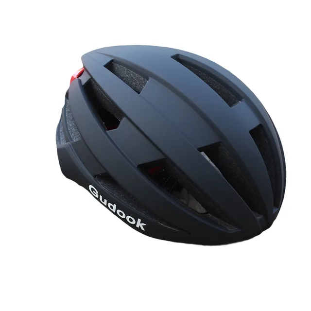 Urban Commuting LED Bike Helmet Cycling Sports Bicycle Helmet with Built-in Rechargeable Battery Tail Light for Adults