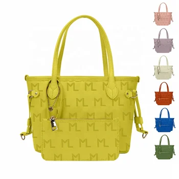 Luxury Large Leather Shoulder Tote Bag Ladies Bags Handbag Set Custom Made Bags With Logo