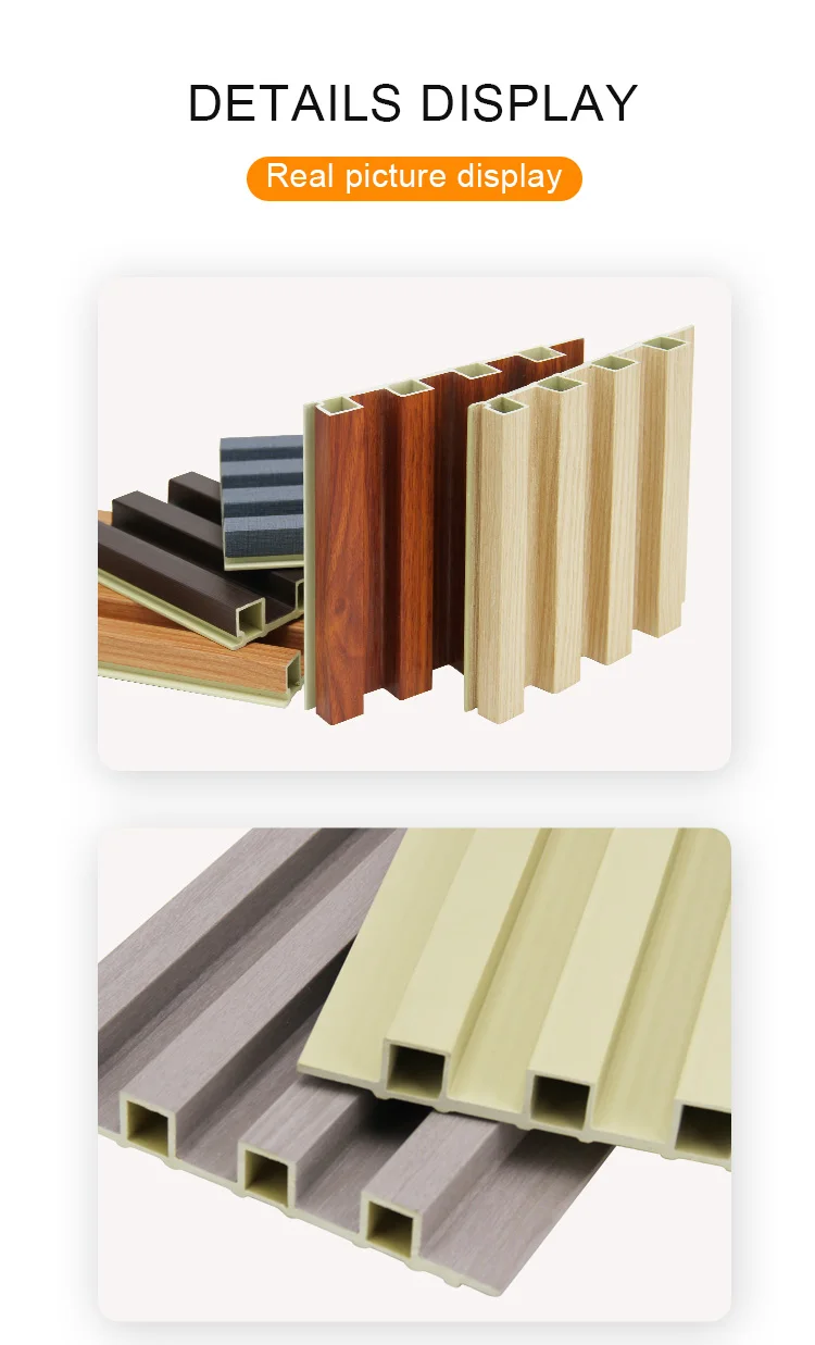 30 Years Service Life 100% Recycled Moisture-Proof WPC Wall Panel Plastic Composite Cladding for Indoor Decoration