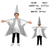 Costume de scène étoile à cinq branches en deux parties [argent]