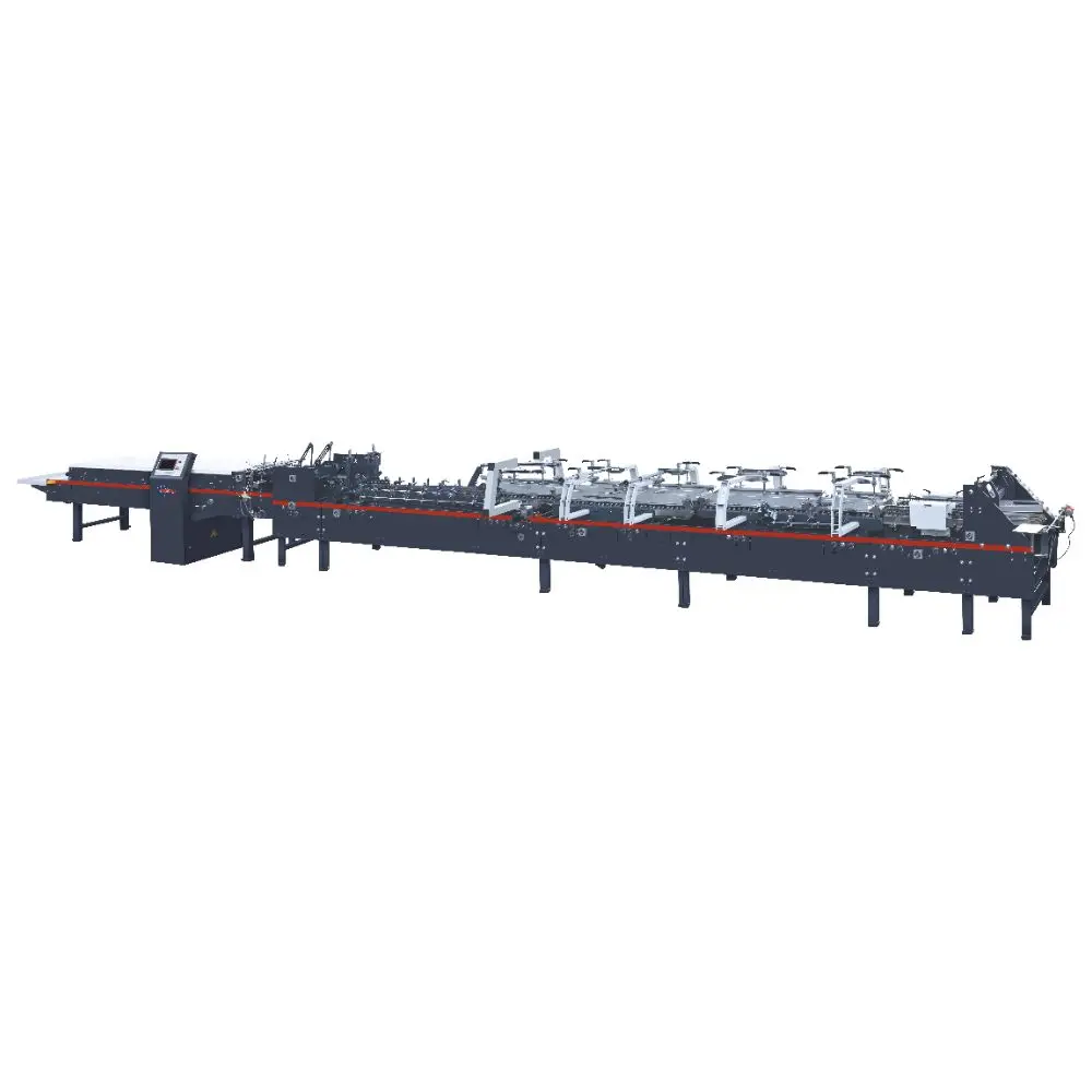 ZH-900XAG Modular Multifunction Automatic Pre-fold Crash Lock Bottom Paper Box Folder Gluer Machine