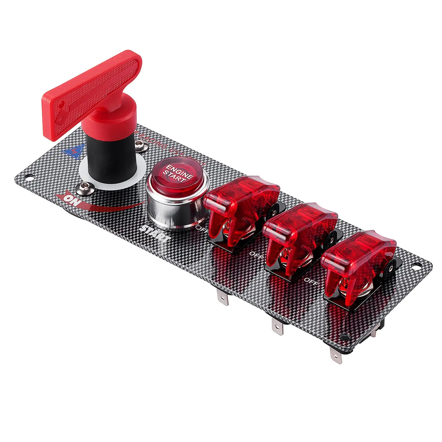 Pannello Accensione Auto Corsa 12V Professionale con Avviamento Motore
