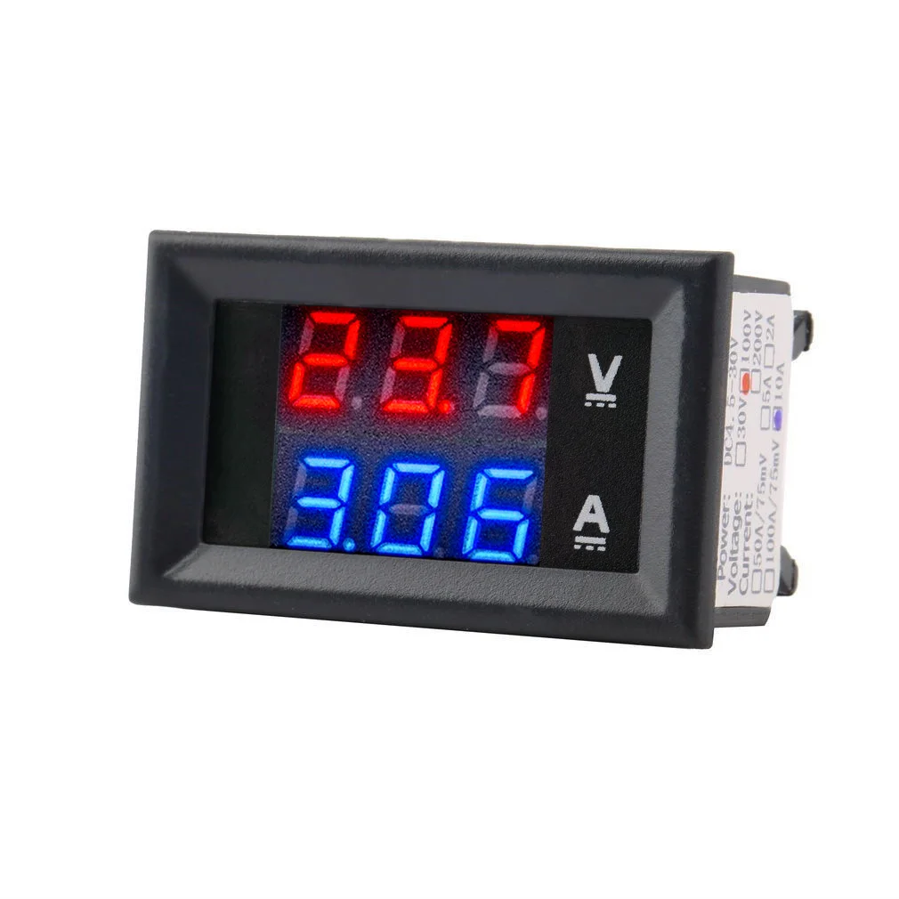 Sonline Mini Digital Amperemeter Ammeter Stromanzeige Panelmeter 0-1A Blau LED