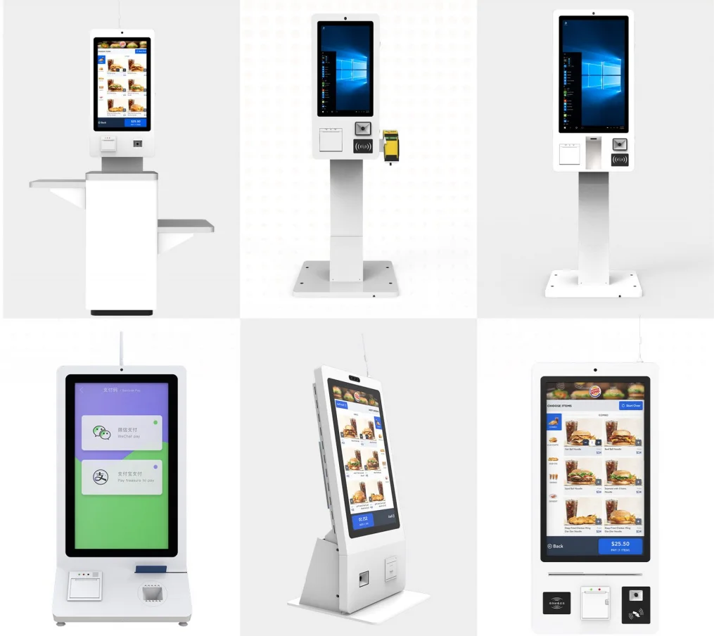 Hot Sell 32 Inch Interactive Automatic Touch Screen Kiosk Self Ordering ...