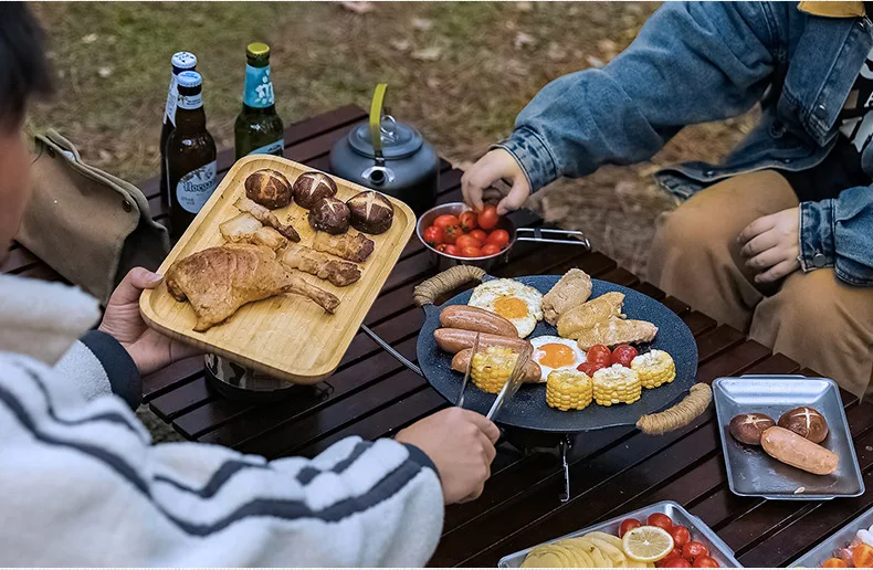 Wholesale Creative Korean Style Round Grill Pan Non-Stick Outdoor