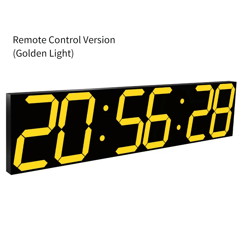 2021 Ganxin Design LED Colorful Digital Clock  Modern Style Glow in the Dark 3D Stereo Electronic Wall Clock for Living Room