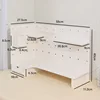 Corner pegboard storage rack - upgraded version