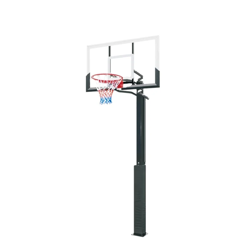 IUNNDS New Arrival In-ground Basketball Hoops Adjustable Outdoor Basketball Goals System Basketball Stands for Adults