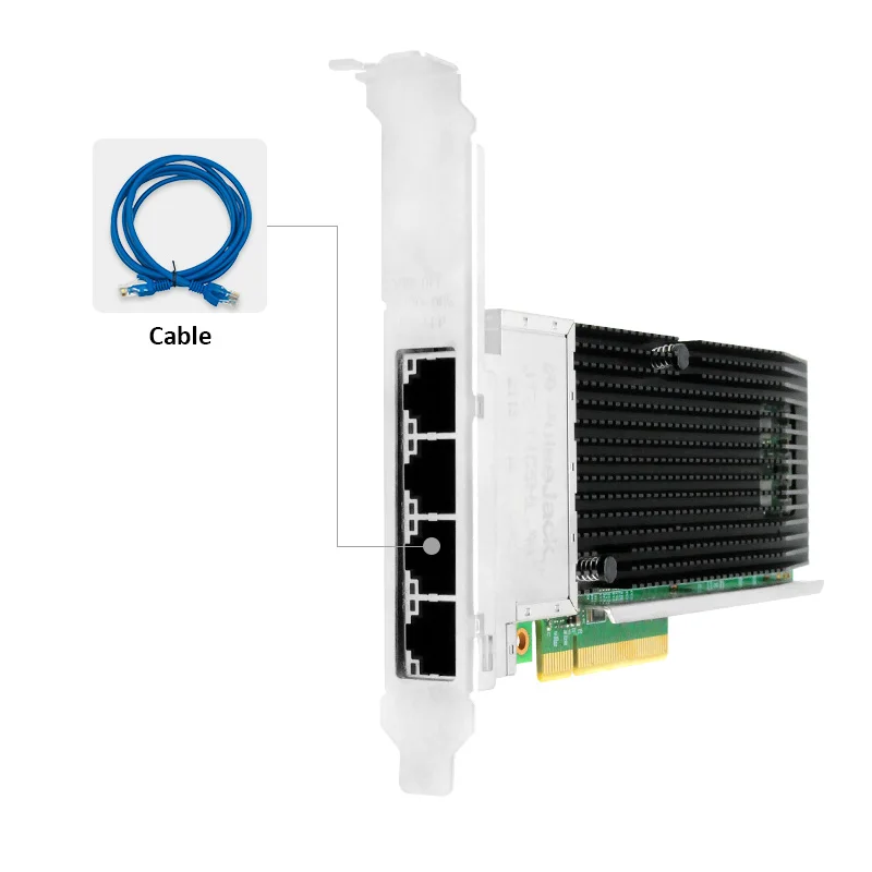 Intel X710-T4 10gbe Quad-Port Copper Adapter - LR-LINK