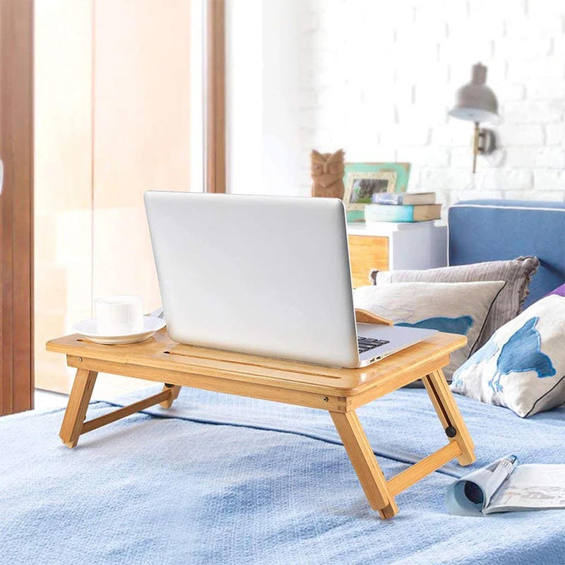 Натуральный круглый бамбуковый поднос с ручками-деревянный бамбуковый круглый поднос для журнального столика, еды, поднос WoodOttoman