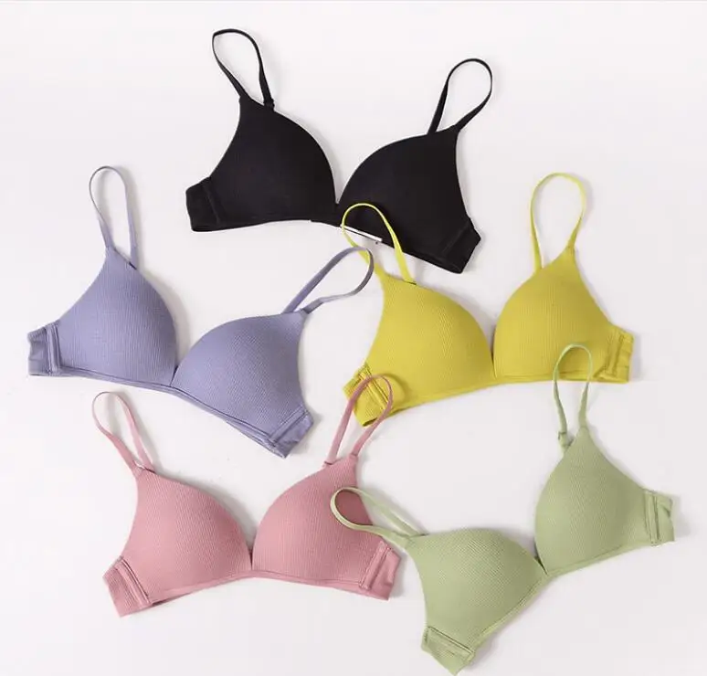 silk triangle bralette