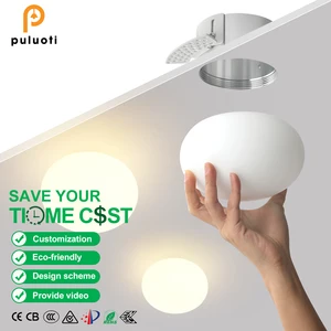 3-Color Easy to Replace G9 LED Glass Embedded Ceiling Lights for Indoor Interior Aisle Hallway Corridor Living Room and Bedroom