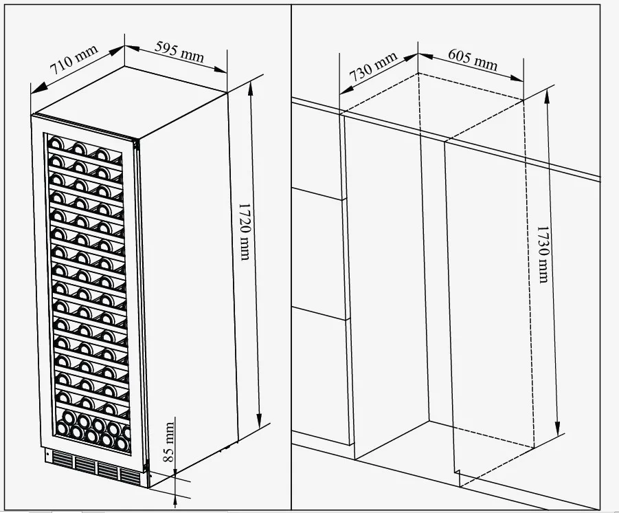 Case Of Wine Commercial Wine Refrigerators Luxury Wine Cooler Fridge