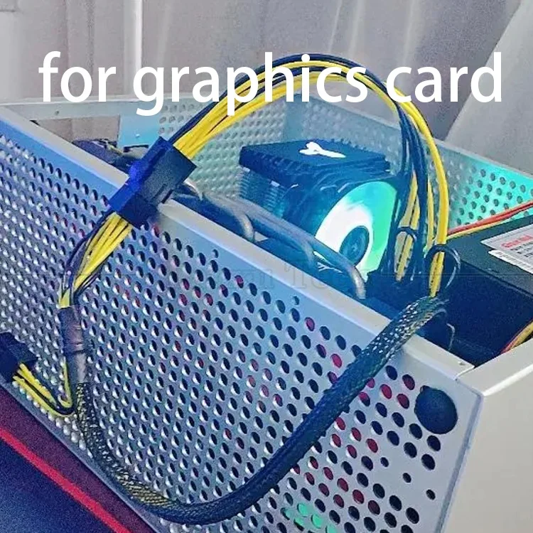 GPU 6 PIN to Dual 8 PIN 18AWG PCI Express Motherboard Power Supply Adapter PCIe Extension Cable