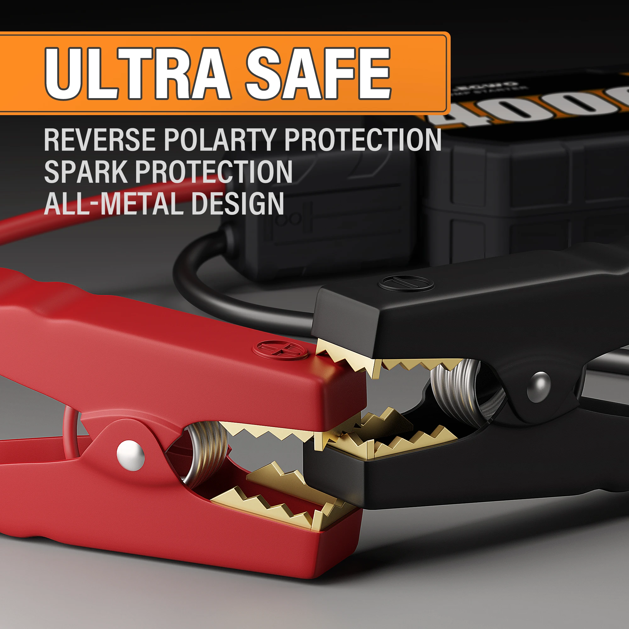 Автомобильное зарядное устройство 4 000 ампер 65 Вт с большим цифровым экраном