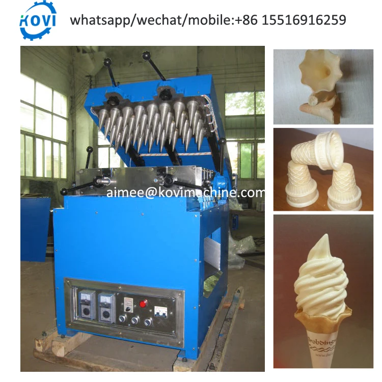 Ice Cream Cone Wafer Making Machine Ice Cream Paper Cone Sleeve Umbrella Wafer Making Machine