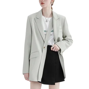 Custom High Quality Suit Official Women Versatile Single - Breasted French Niche Loose Slimming Ladies Suit blazer