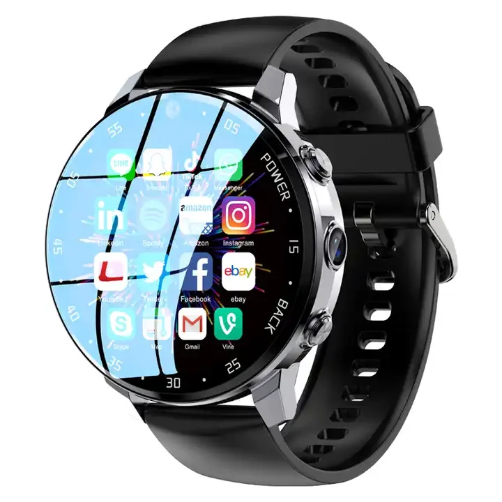 16G/64G 4G SIM Card Wifi Call Real Time GPS Navigation Dual Camera Video Smart Watch Phone