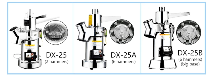 DX-25 Small Continuous Feeding Universal Dry Powder Chilli Corn Grinding Machine Price manufacture