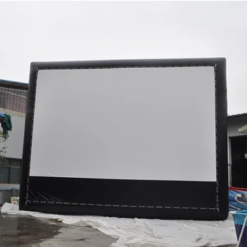 Outdoor large PVC inflatable movie screen, giant PVC mobile inflatable projection screen is suitable for commercial activities.