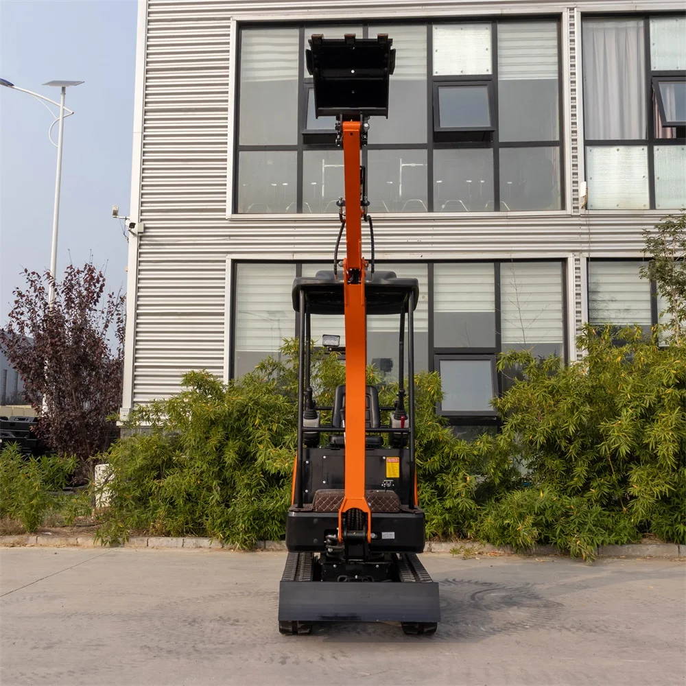 10 kW HT18 minigrävmaskin med hydrauliskt opererad betjäningsarm, sidomonterad svängbar hytt och anpassad färg