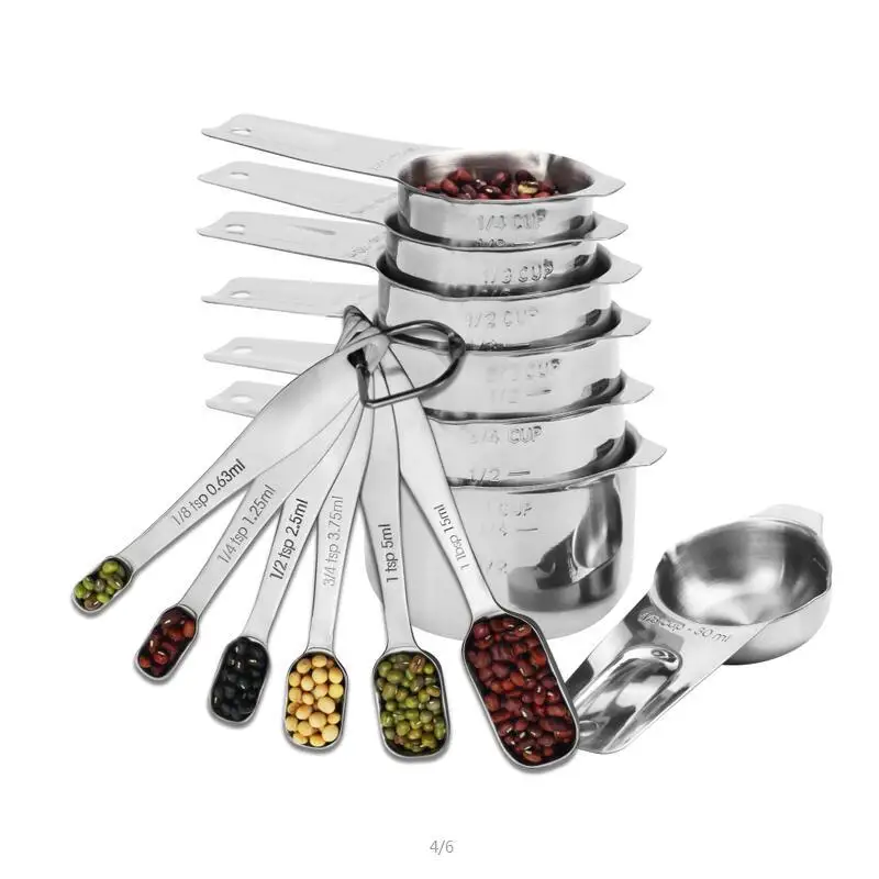 Stainless Steel Measuring Spoons Cups Set, Small Tablespoon