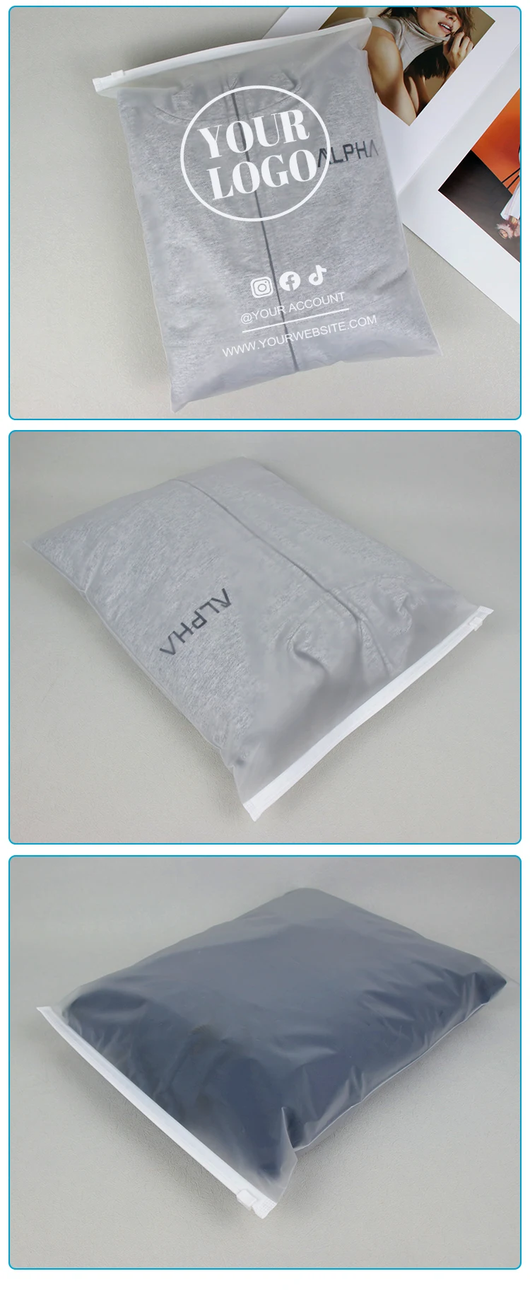 Custom Matte Print Printed Zip Lock Bag Zipper Lock Poly Zipper Lock