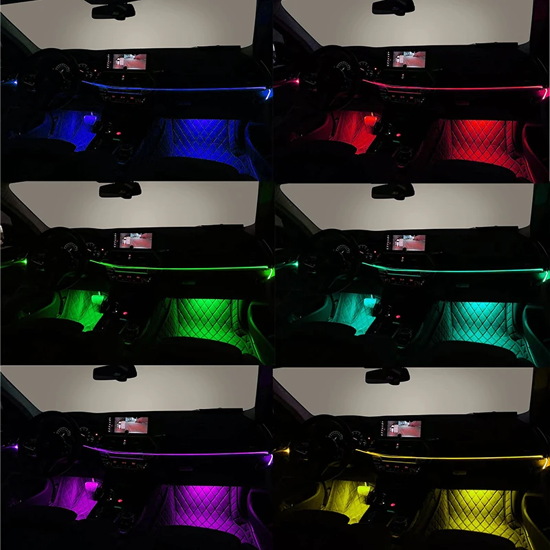 50000hrs 4 кабель сплиттер трех режимов управления RGBW LED лампы подсветки ниши для ног для автомобиля
