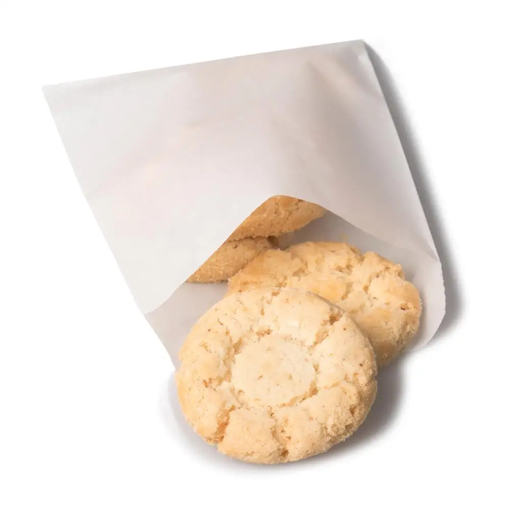 Food Use and Grease Proof Feature White Kraft Paper French Fries Packaging Bag