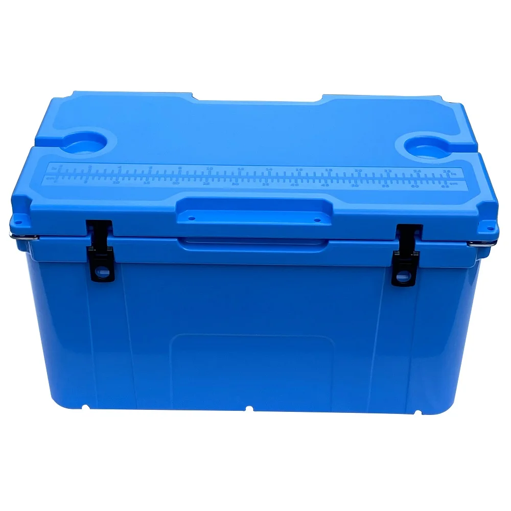 Transport Storage Box 80l White Rotomolded Dry Ice Container Heavy Duty Plastic Food Custom PE Insulated Lunch Box Molded Letter