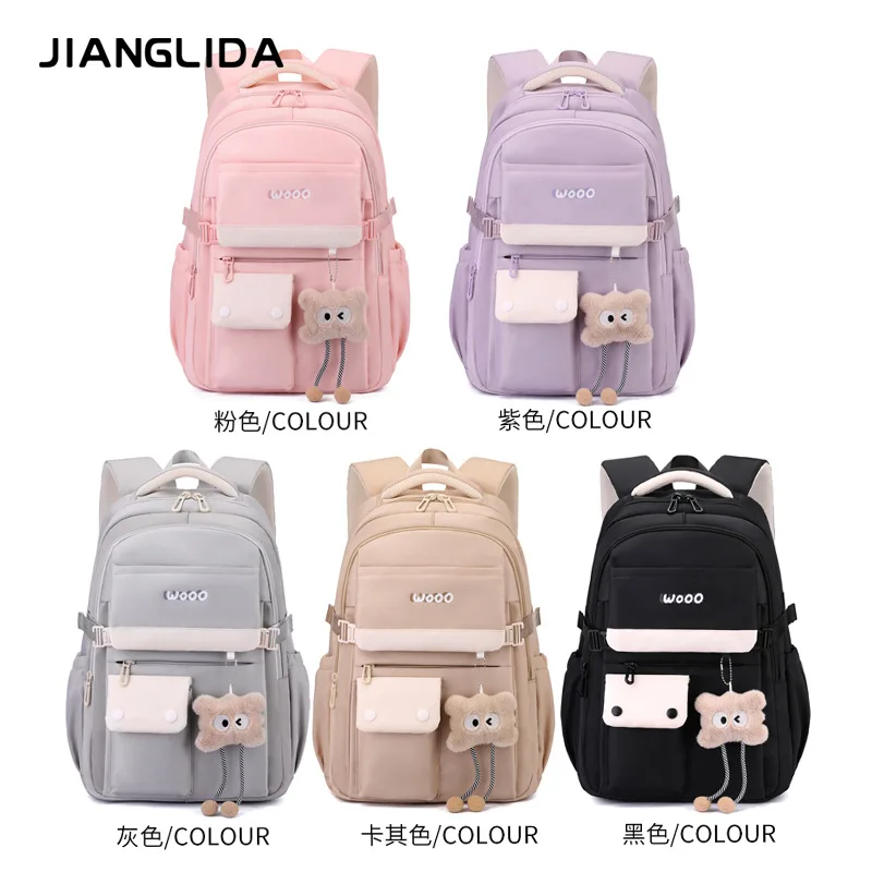 Waterproof Teen School Bag Girls Sac a dos High Quality School Backpack for Teenagers Mo aperçu 2