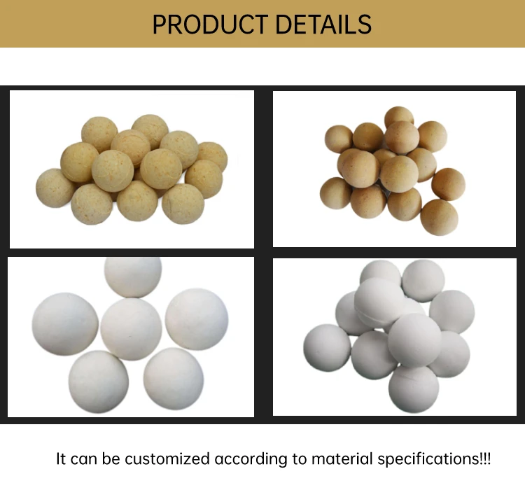 Factory Price Refractory Regenerative Ceramic Balls High Alumina Heat Storage Fire Balls for Industry Furnace