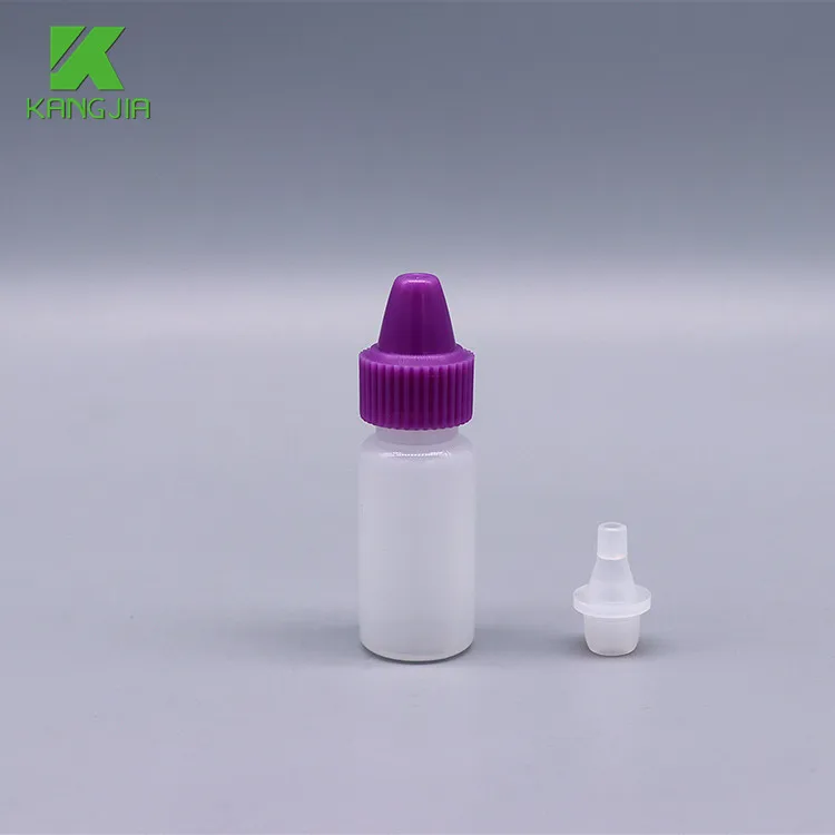 Lot De 12 Petits Flacons Compte-gouttes En Plastique - Blanc, ABS/PE - Pour Collyre, Huiles, échantillons
