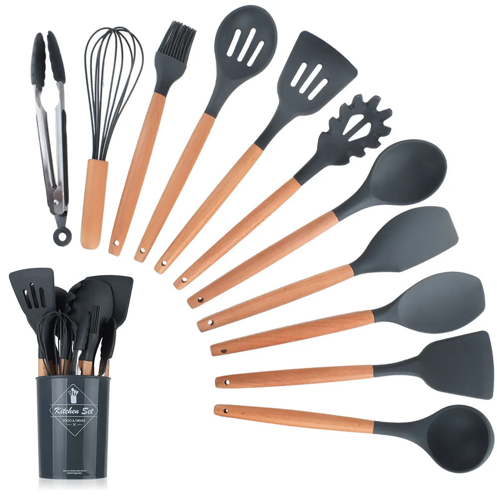 Buy Wholesale China Factory Price 12pcs Silicone Kitchen Utensils