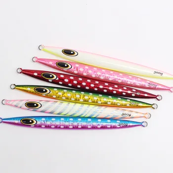 Luminous Lure Iron Plate Fast Sinking 100~400g Heavy Weight Saltwater Trolling Lure for Bass Ocean Beach Fishing – Trolling Lure – view 2