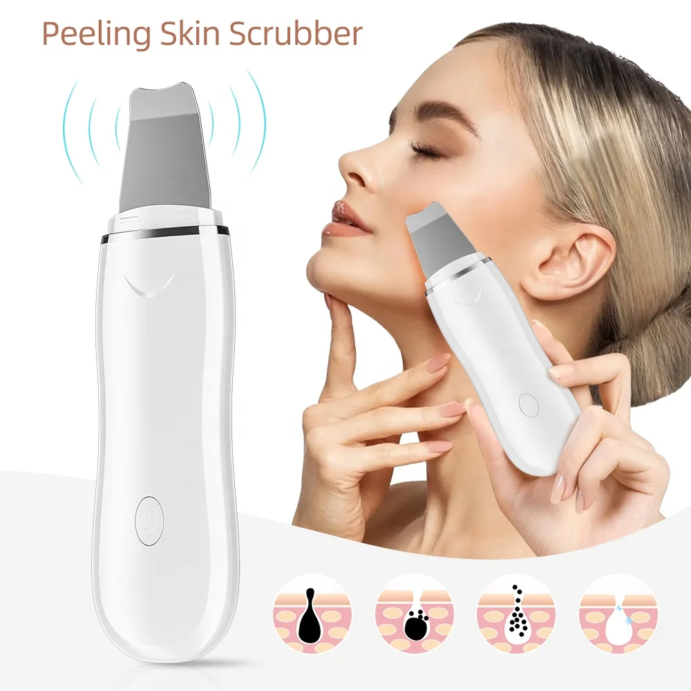24k/s超音波フェイスクリーナー スキンスクラバー スパチュラデバイス