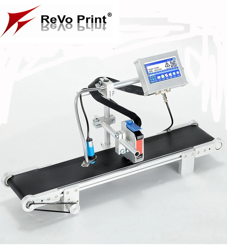 RevoPrint Small Automatic Inkjet Printer Factory Production Line Printing Date Marking Intelligent Batch Code Coding Machines