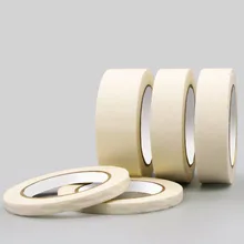 Customizable Heat Resistant Spray Crepe Paper Tape Rubber Self Adhesive Automotive Masking Tape For Painting