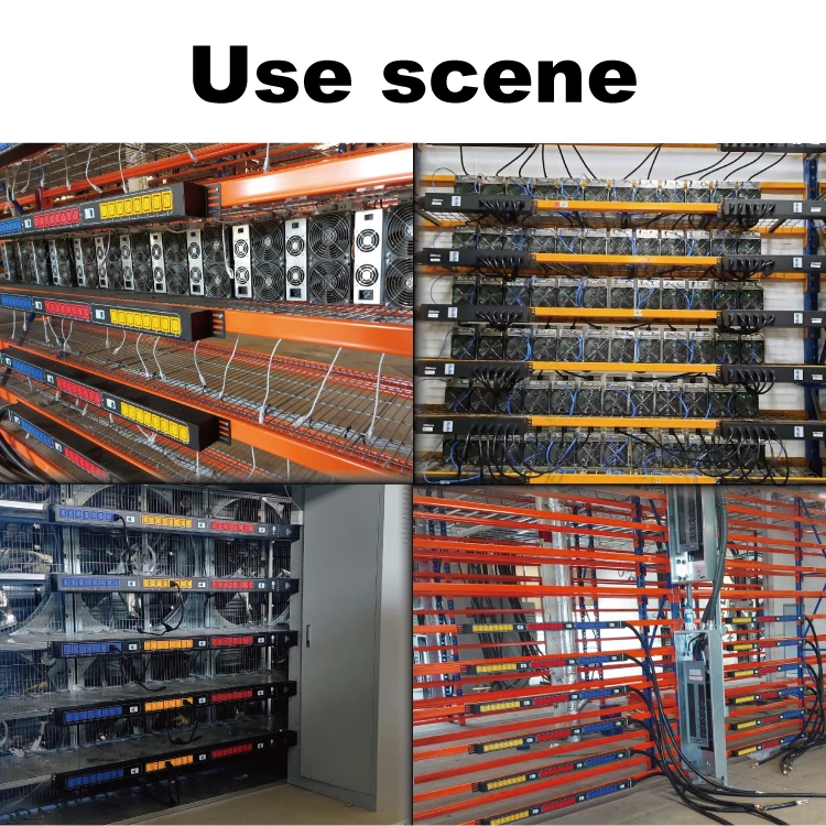 380V 415V 480V Three Phase 125A Meter PDU  IEC C19 Outlets High power rack type intelligent power distribution unit